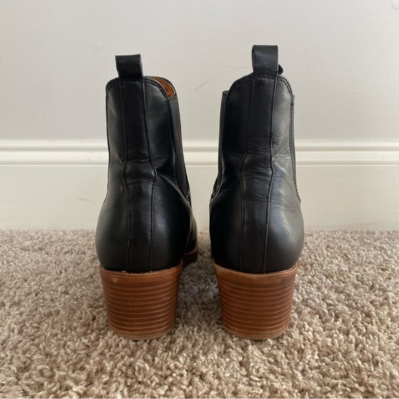 Black and Brown European Ankle Booties Size 41 Size 10.5 - Picture 5 of 11